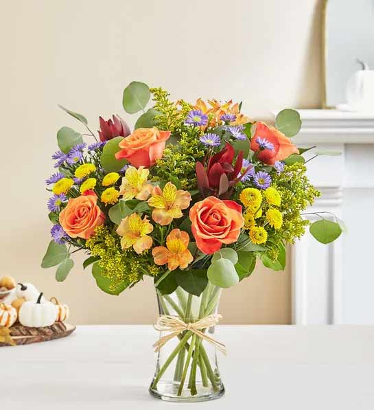 Deluxe Autumn Colors Bouquet - The Flower Shop Atlanta