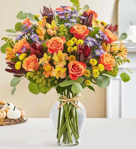 Exquisite Autumn Colors Bouquet - The Flower Shop Atlanta