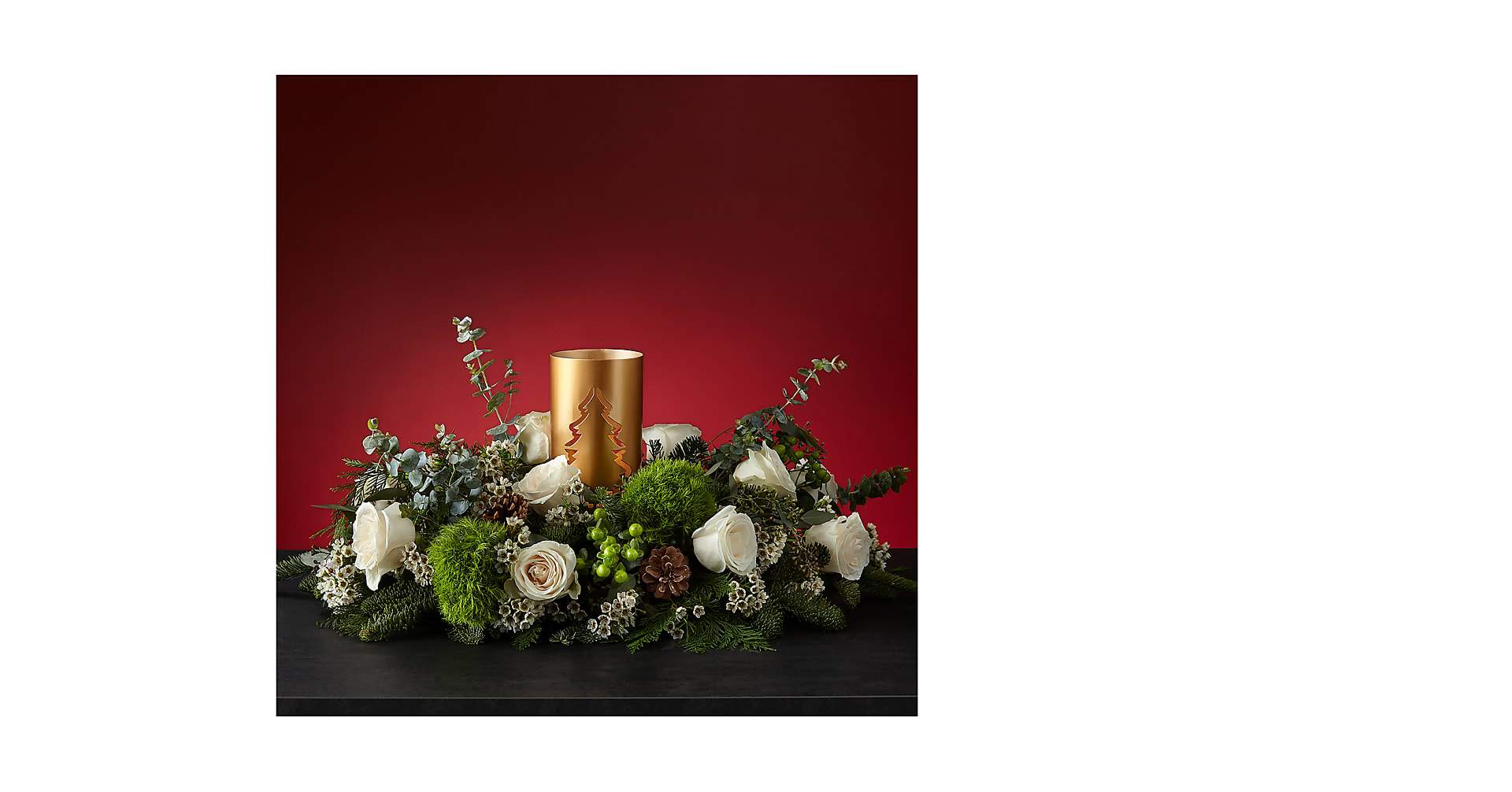 Evening Evergreen Centerpiece - The Flower Shop Atlanta