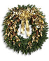 Glitter & Gold Wreath - The Flower Shop Atlanta