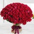 100 Long - Stem Hot Pink Rose Bouquet - The Flower Shop Atlanta