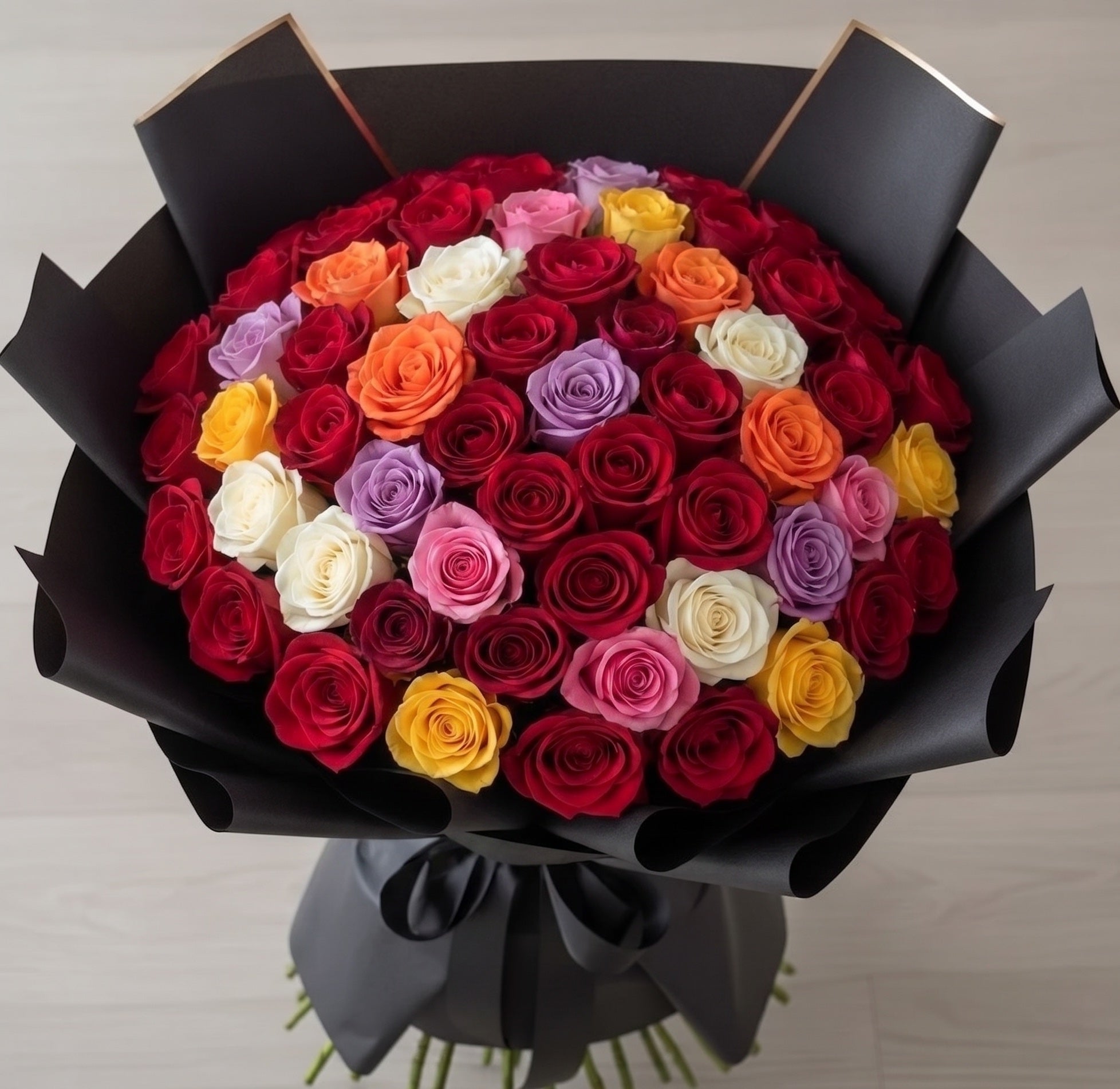 50 & 100 Long Stem Rose Bouquets | Luxury Roses Atlanta