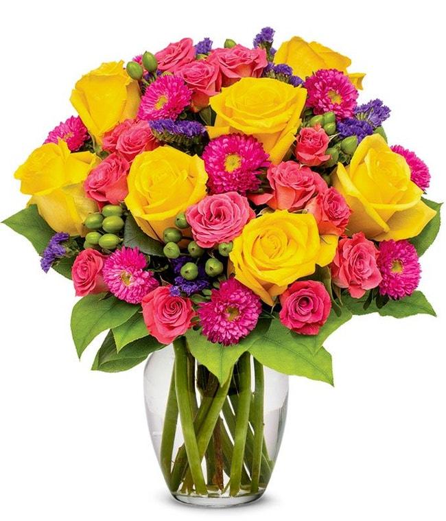 Bright Happy Bouquet - The Flower Shop Atlanta