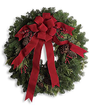 Classic Holiday Wreath - The Flower Shop Atlanta