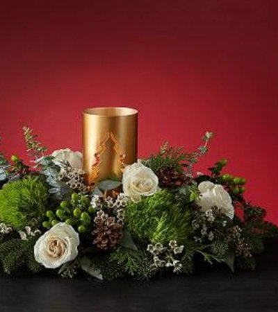 Evening Evergreen Centerpiece - The Flower Shop Atlanta