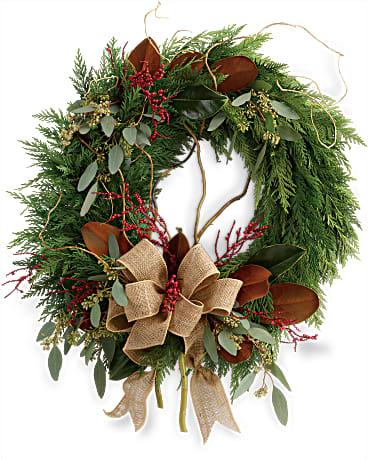 Farmhouse Wreath - The Flower Shop Atlanta