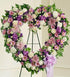 Forever Cherished Floral Heart Tribute - Lavender - The Flower Shop Atlanta