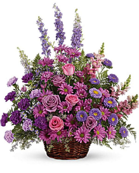 Gracious Lavender Basket | Purple & Pink Flowers Atlanta | Same