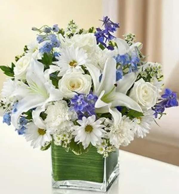 Healing Hope - Blue &amp; White - The Flower Shop Atlanta