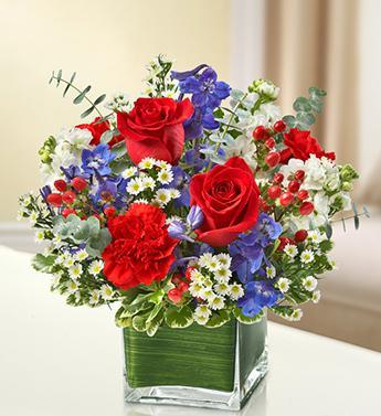 Healing Hope - Red, White &amp; Blue - The Flower Shop Atlanta