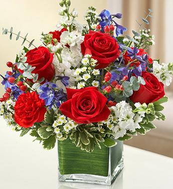 Healing Hope - Red, White &amp; Blue - The Flower Shop Atlanta