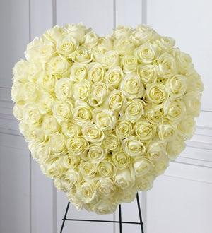 The FTD® Elegant Remembrance™ Standing Heart - The Flower Shop Atlanta