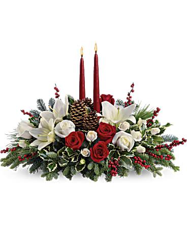 Christmas Wishes Centerpiece - The Flower Shop Atlanta