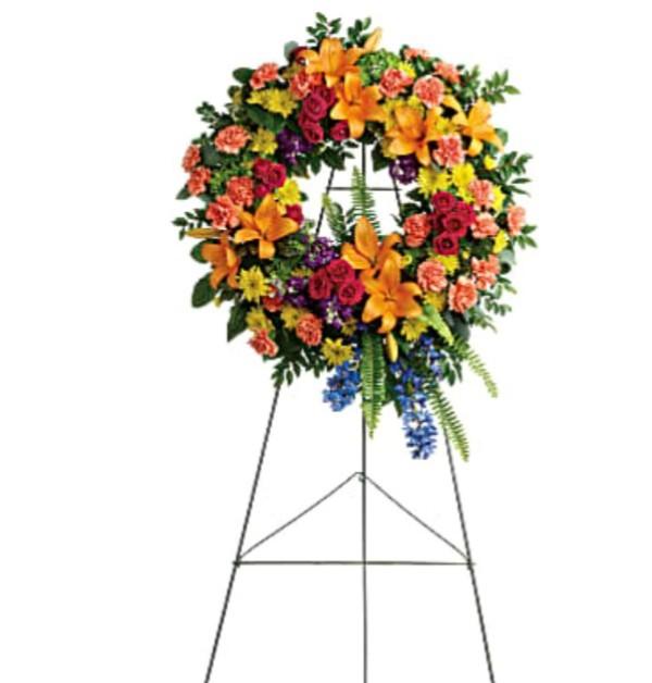 Colorful Serenity Wreath - The Flower Shop Atlanta