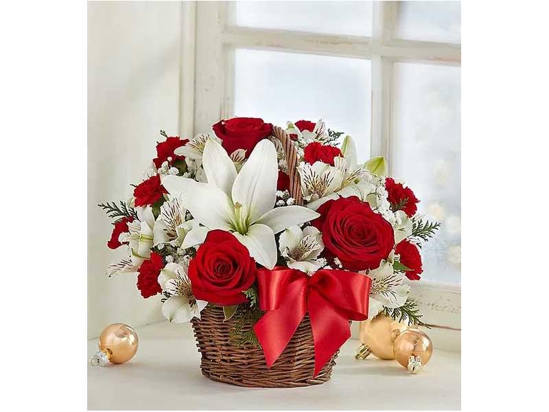 Fields of Europe® Christmas Basket - The Flower Shop Atlanta