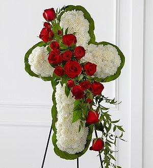 The FTD® Floral Cross Easel - The Flower Shop Atlanta