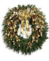 Glitter & Gold Wreath - The Flower Shop Atlanta