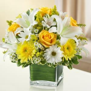 Healing Hope Bouquet - Yellow &amp; White - The Flower Shop Atlanta