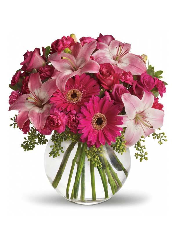 Tickled Pink Bouquet - The Flower Shop Atlanta